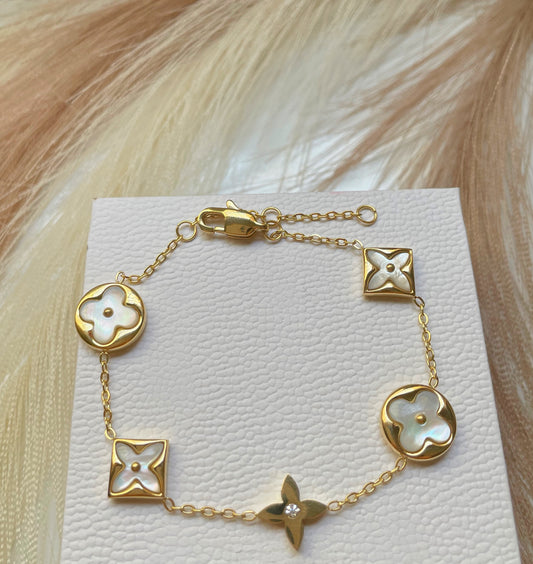 Gourmette Louis Vuitton doré