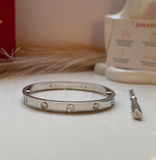 Bracelet Cartier Løve strass avec tournevis Argenté