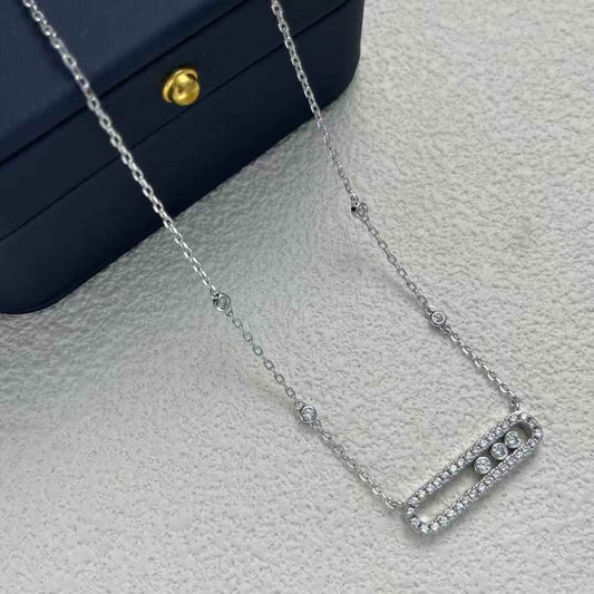 Collier Femme Messika strass argenté