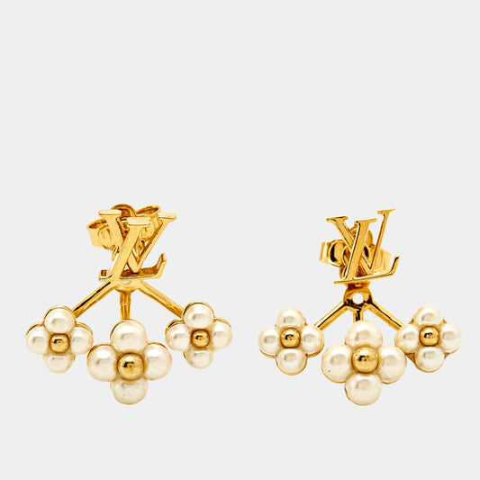 Boucles d’oreilles Louis Vuitton fleurs