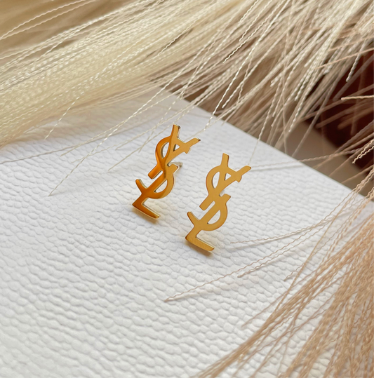 Boucles d’oreilles YSL doré