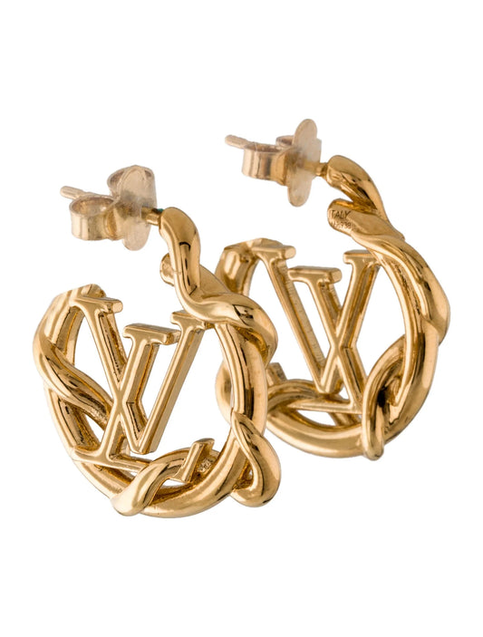 Boucles d’oreilles Louis Vuitton doré