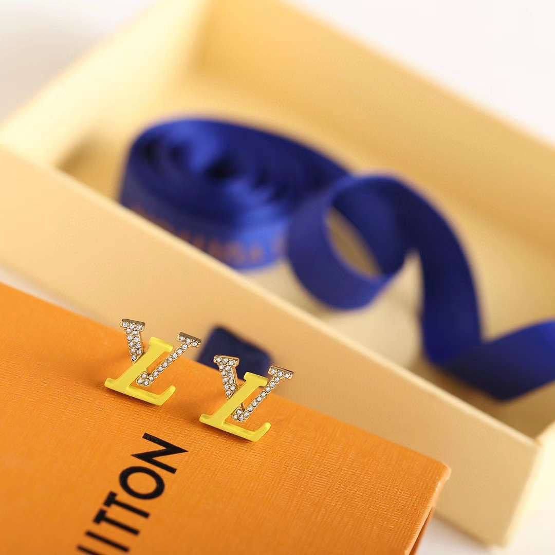 Boucles d’oreilles Louis Vuitton strass