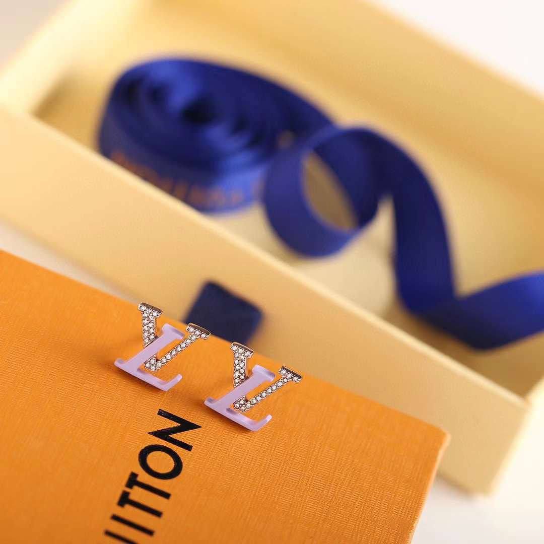 Boucles d’oreilles Louis Vuitton strass