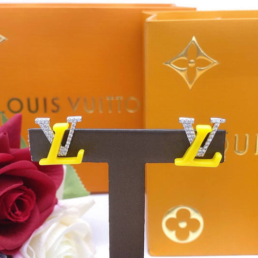 Boucles d’oreilles Louis Vuitton strass