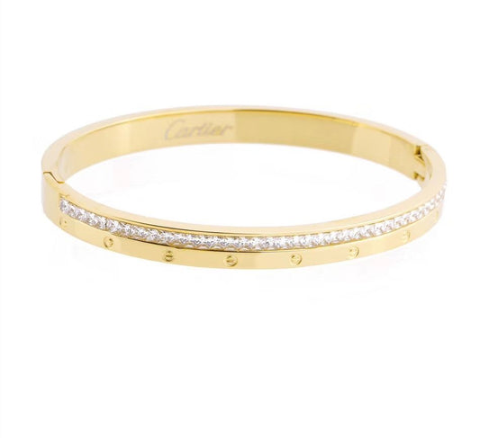 Bracelet Cartier strass doré